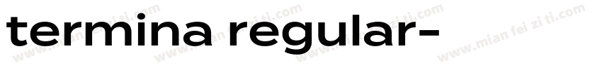 termina regular字体转换